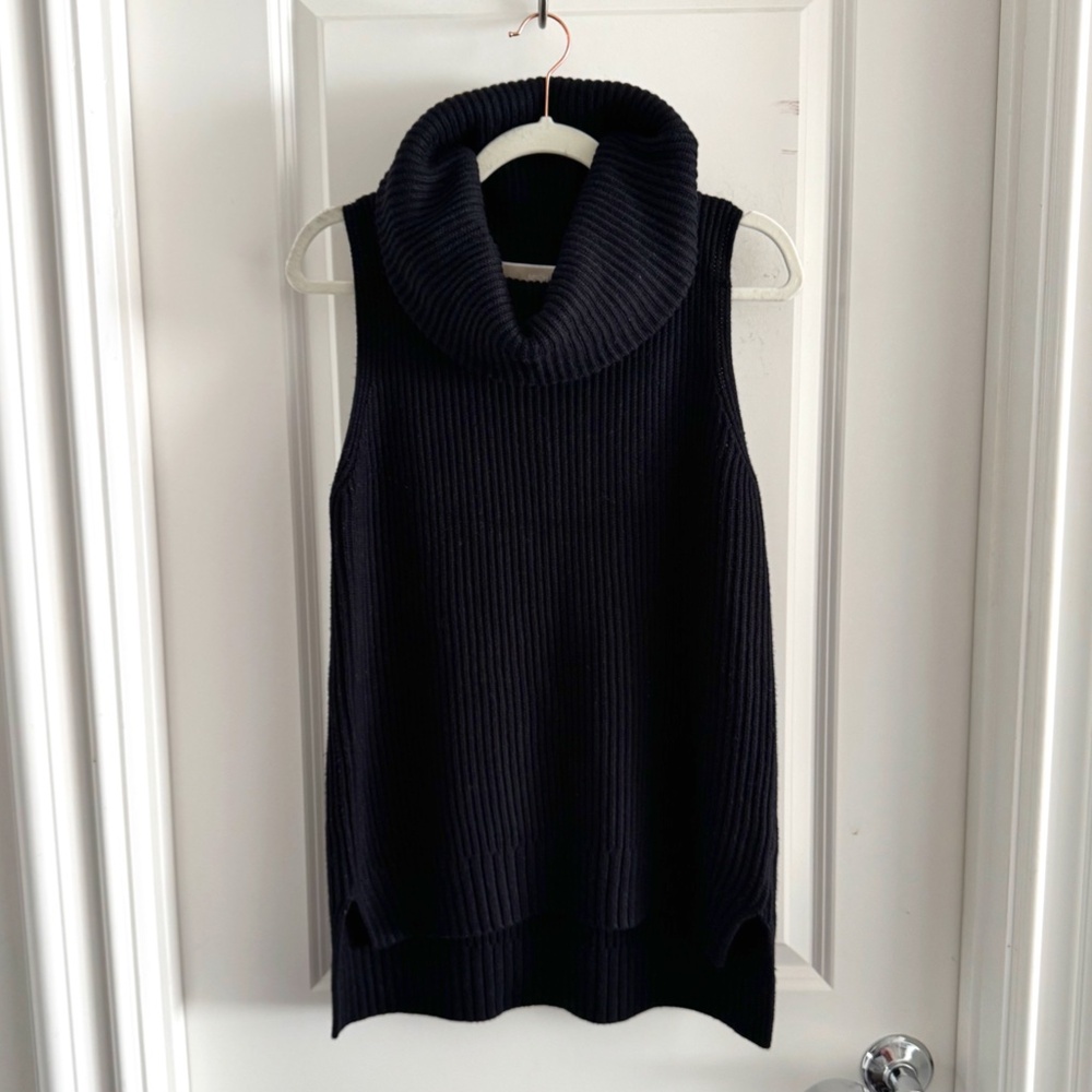 Michael Kors Sleeveless Funnel Neck Sweater | Size S